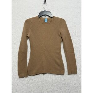 COOP Womens Long Sleeve Crewneck Knit Sweater Brown Size XS